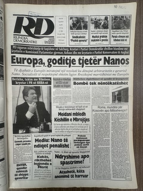 Rilindja Demokratike 1998-04-26